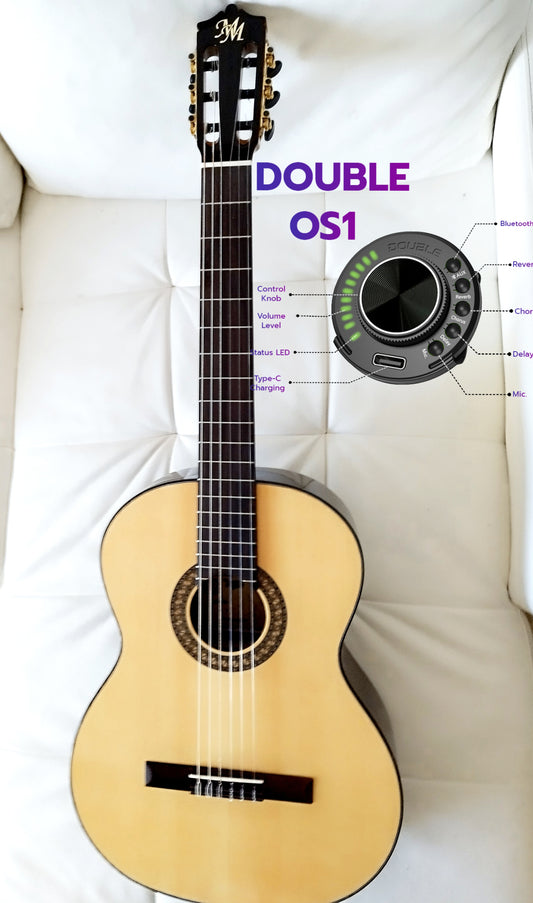 古典吉他莫德斯托网格C3/D花木和云杉盖 (放大双OS1)
