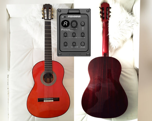 Guitarra Flamenca Y8 Antonio de Toledo Palosanto de India roja, Fishman Presys Blend