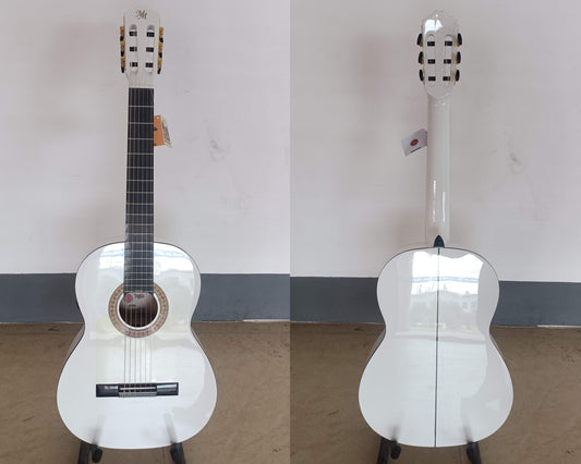 Guitarra Flamenca Modesto Malla "Chata" blanca