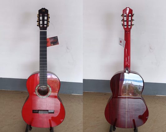 Guitarra Flamenca Modesto Malla "Candela" PALOSANTO Roja