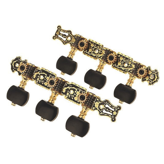 Alice tuning machines for classical guitar, gold and black