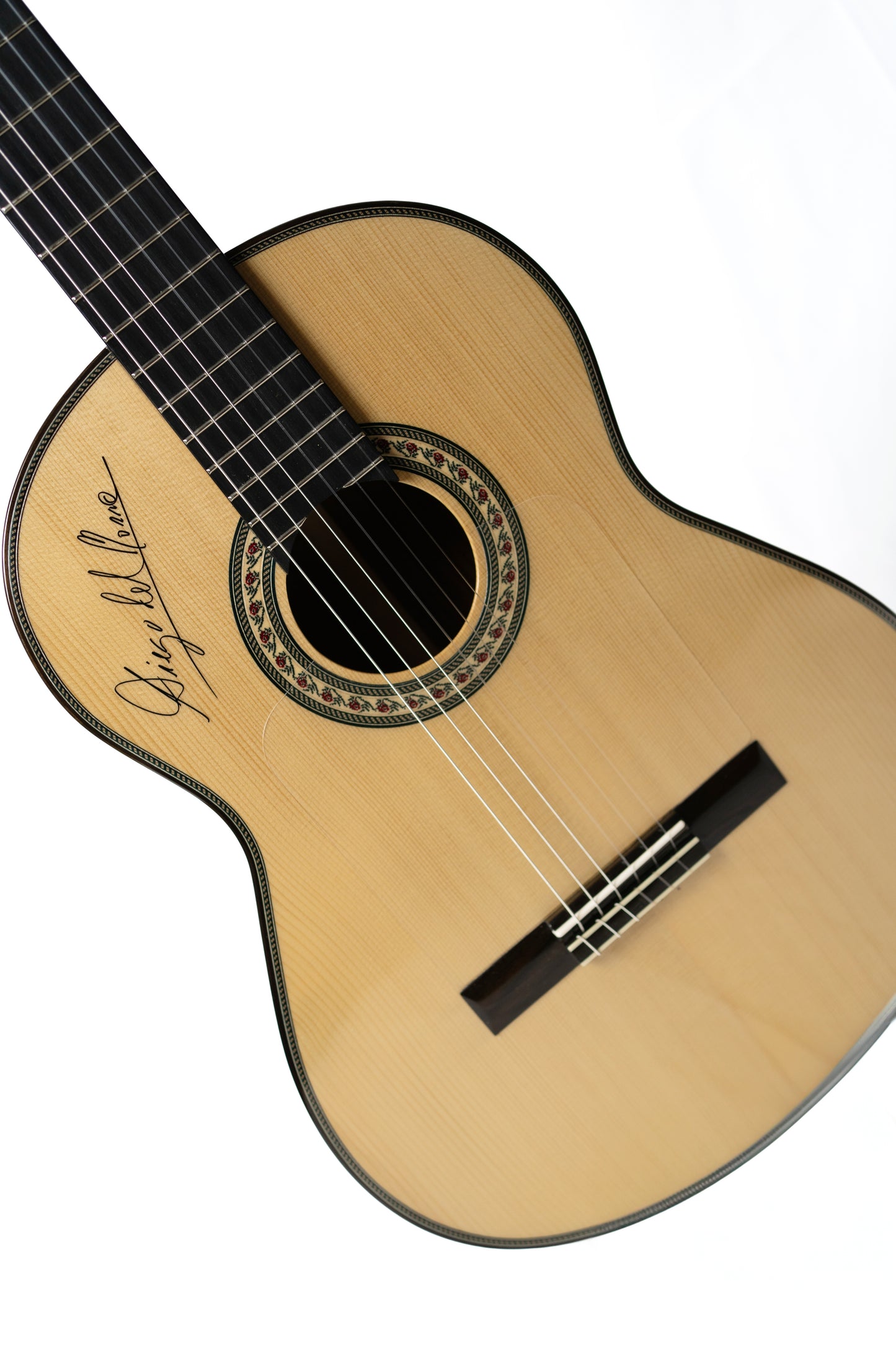 Guitarra Flamenca Modesto Malla "Diego del Morao"  Autoamplificada Double OS1 firmada en la tapa
