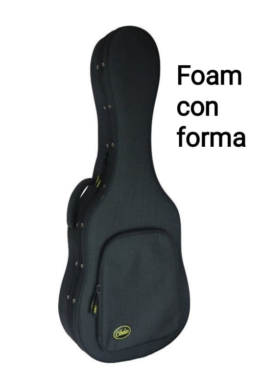 Shaped styrofoam classical guitar case