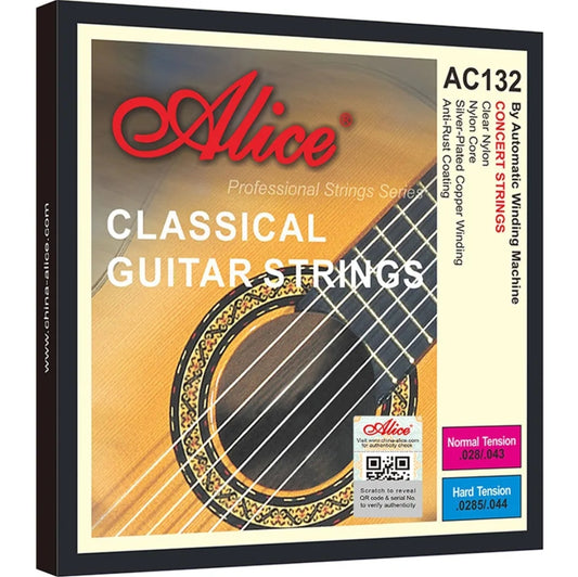Cuerdas Alice AC132 clásica o flamenca de nylon para guitarra  NYLON Tension normal