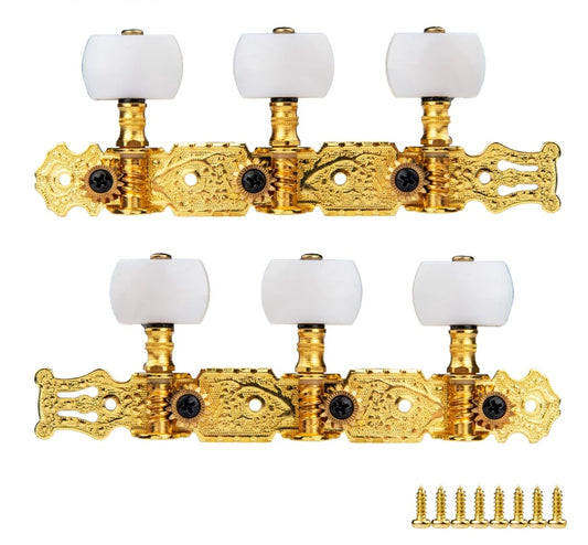 Alice tuners for classical guitar gold and pearl pegs